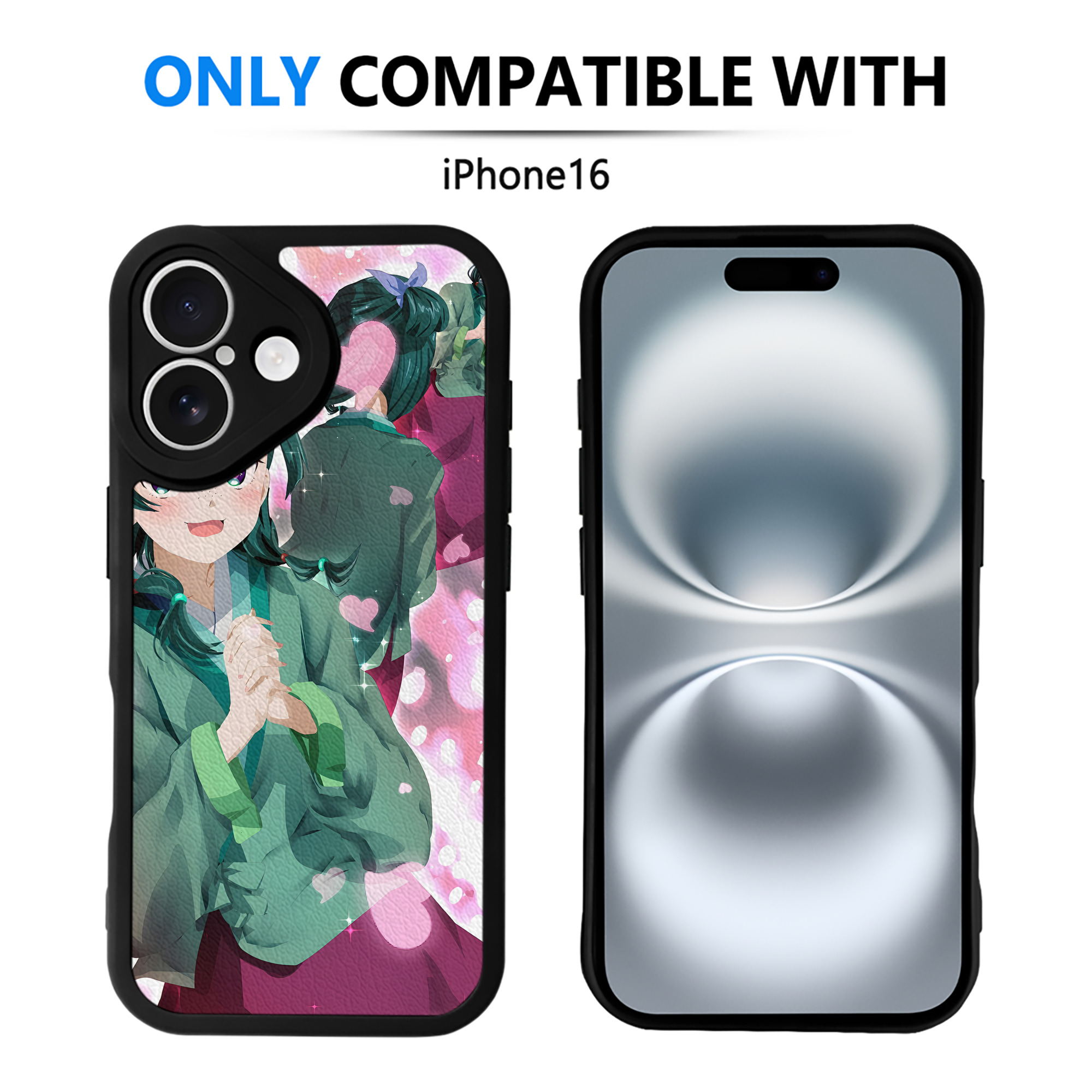 （画像用） 薬屋のひとりごと The Apothecary Diaries 【iPhone 16シリーズ対応】シリコンスマホケース（レザー調） 材質：シリコン